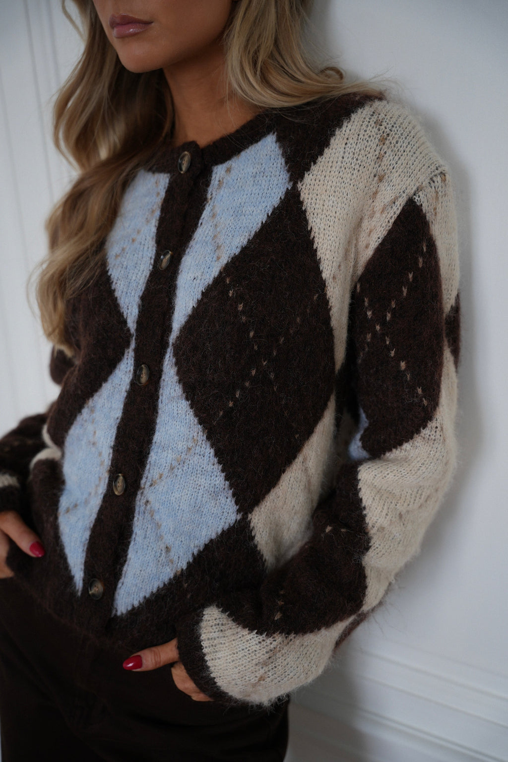 Chaleco Elma Diamond - Chocolate/Azul