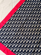 Christian Dior Scarf – Blue And Pink Monogram Model