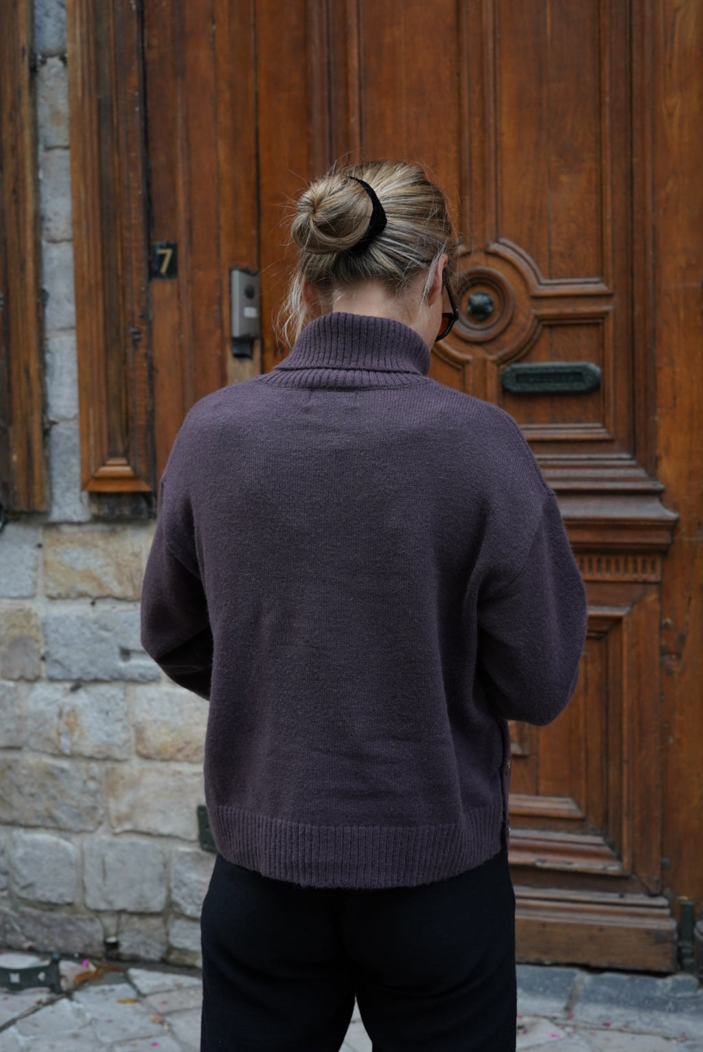 Mayeul Brown Roll-Neck Jumper