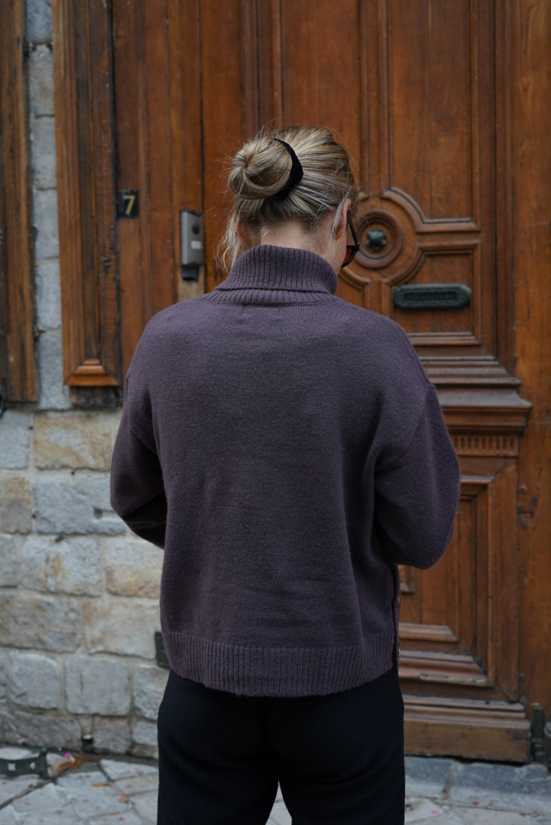 Mayeul Brown Roll-Neck Jumper