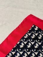 Christian Dior Scarf – Blue And Pink Monogram Model