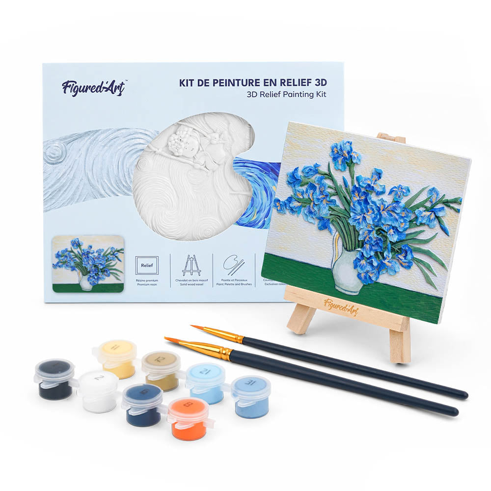 3D Relief Painting Kit - Irises, Van Gogh