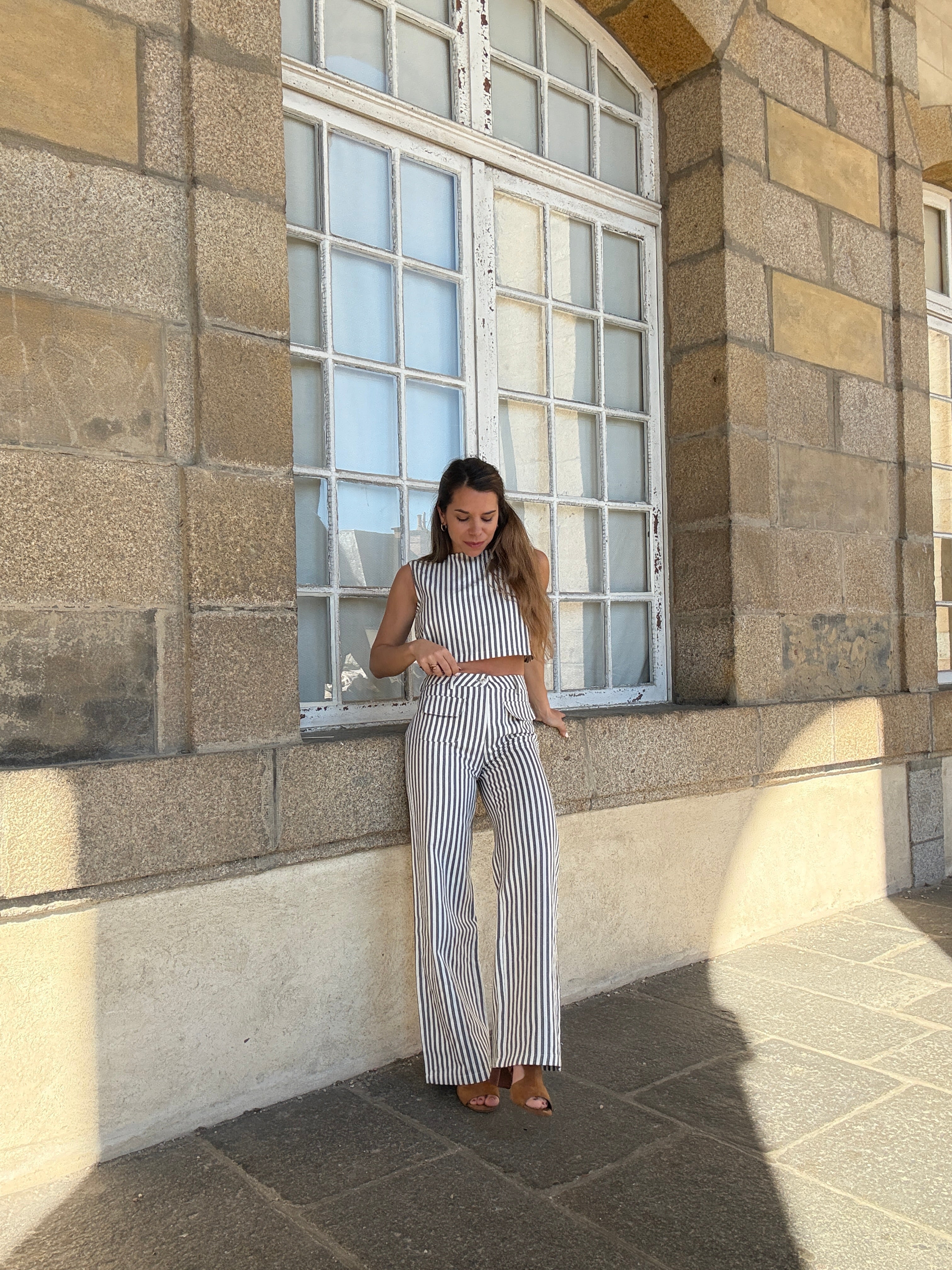 Blue Sailor Striped Trousers