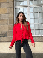 Cardigan Emma Rouge