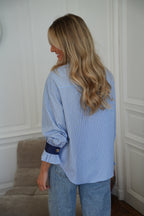 Blouse Rayée Sylia - Bleue