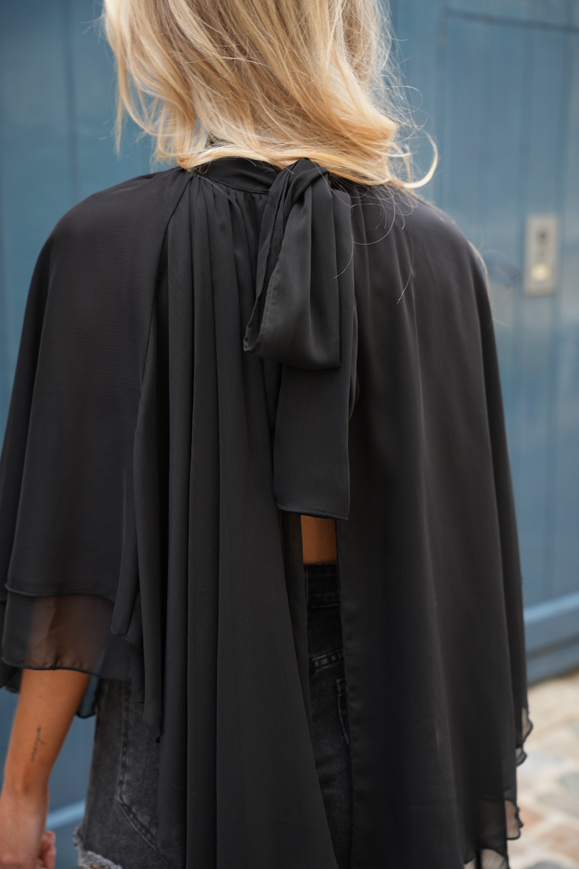 Blusa Lucía Fluida - Negro
