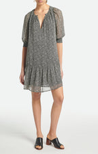 Alphée Dress - Black/Ecru