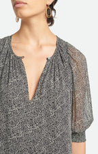 Alphée Dress - Black/Ecru