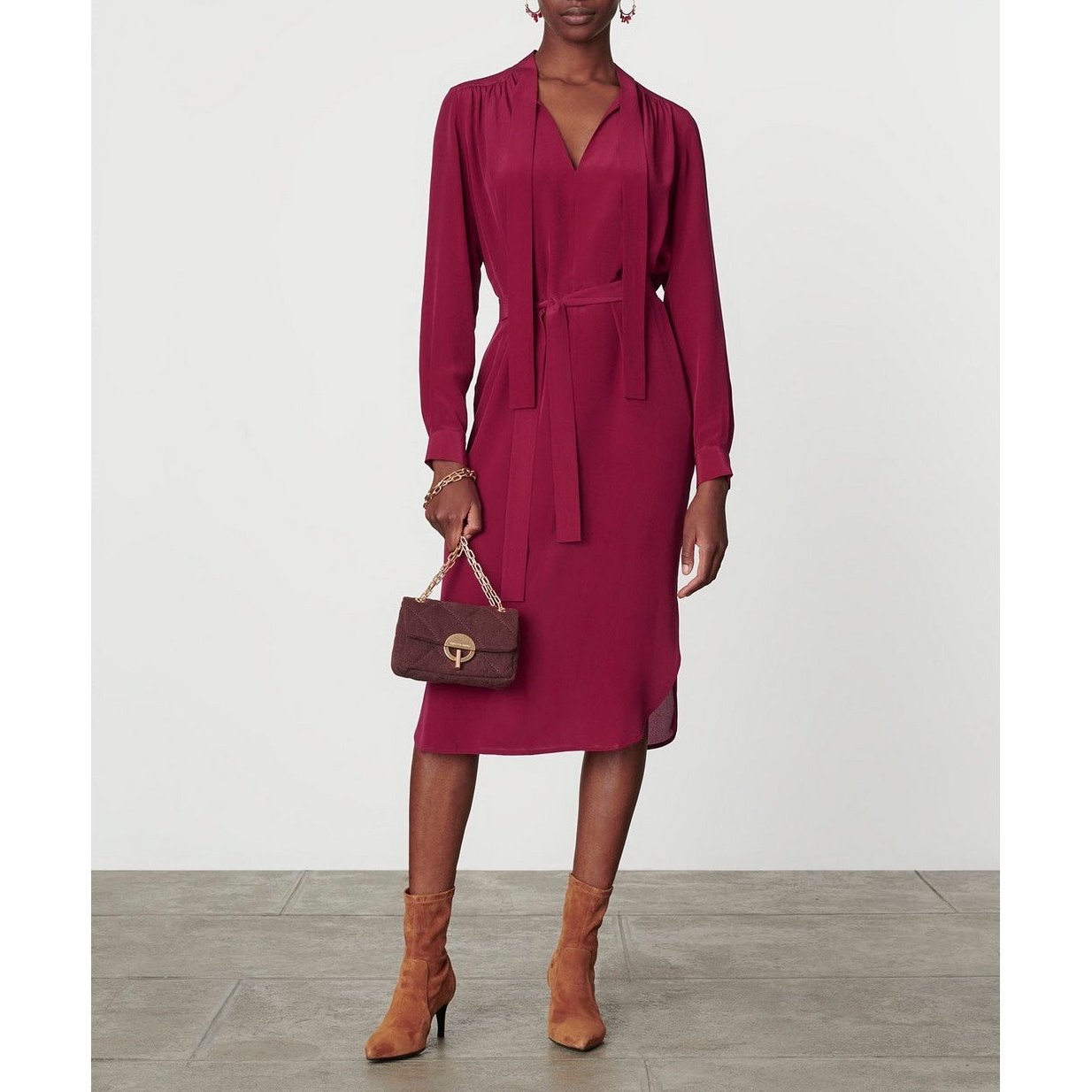 Vanessa Bruno - Blenda Dress - Wine Red