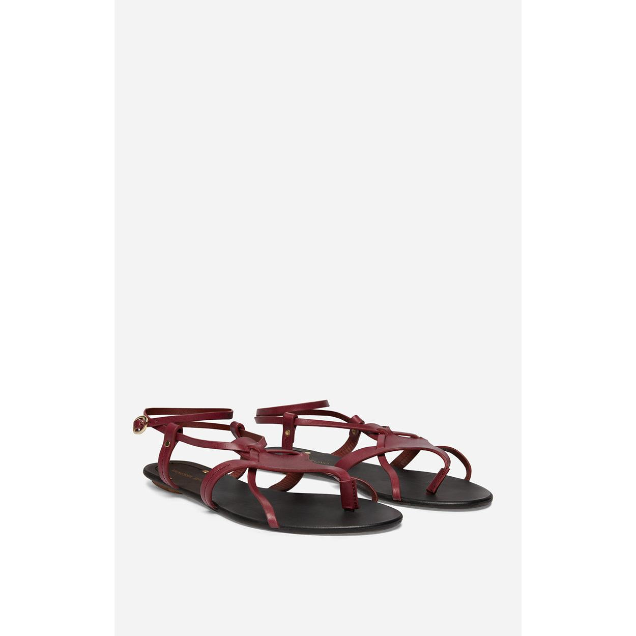 Vanessa Bruno - Vegetable-Tanned Leather Sandals - Raspberry
