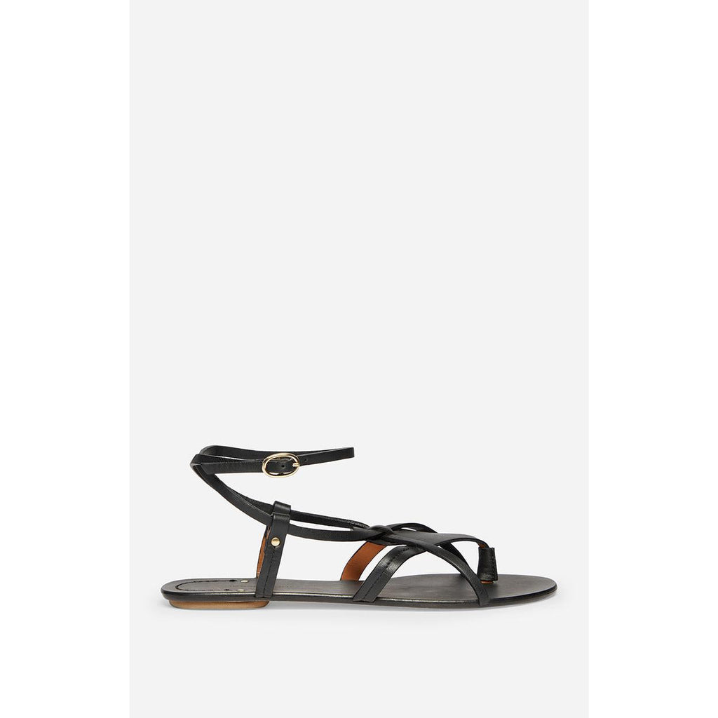 Vanessa Bruno - Vegetable-Tanned Leather Sandals - Black