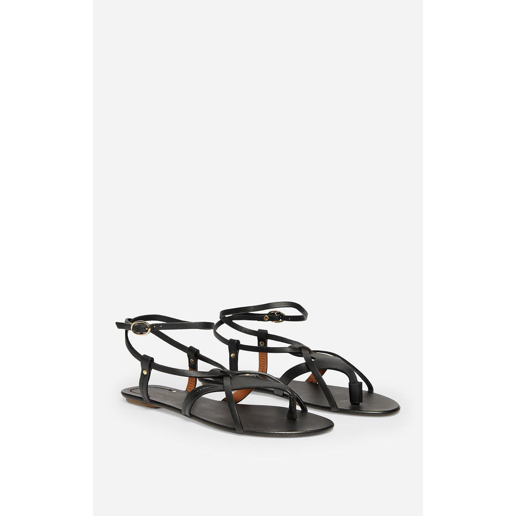 Vanessa Bruno - Vegetable-Tanned Leather Sandals - Black
