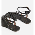 Vanessa Bruno - Vegetable-Tanned Leather Sandals - Black