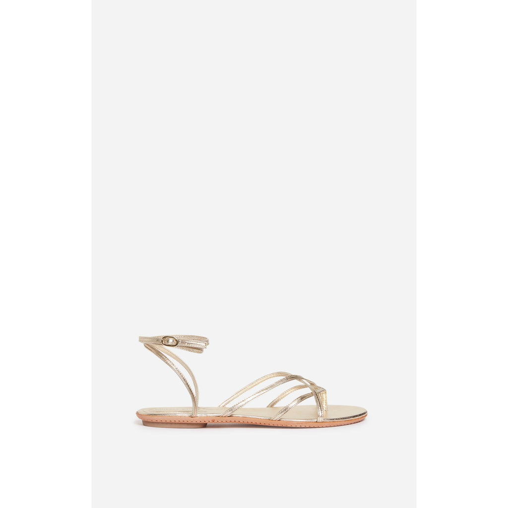 Vanessa Bruno - Sandalias Planas - Oro Claro
