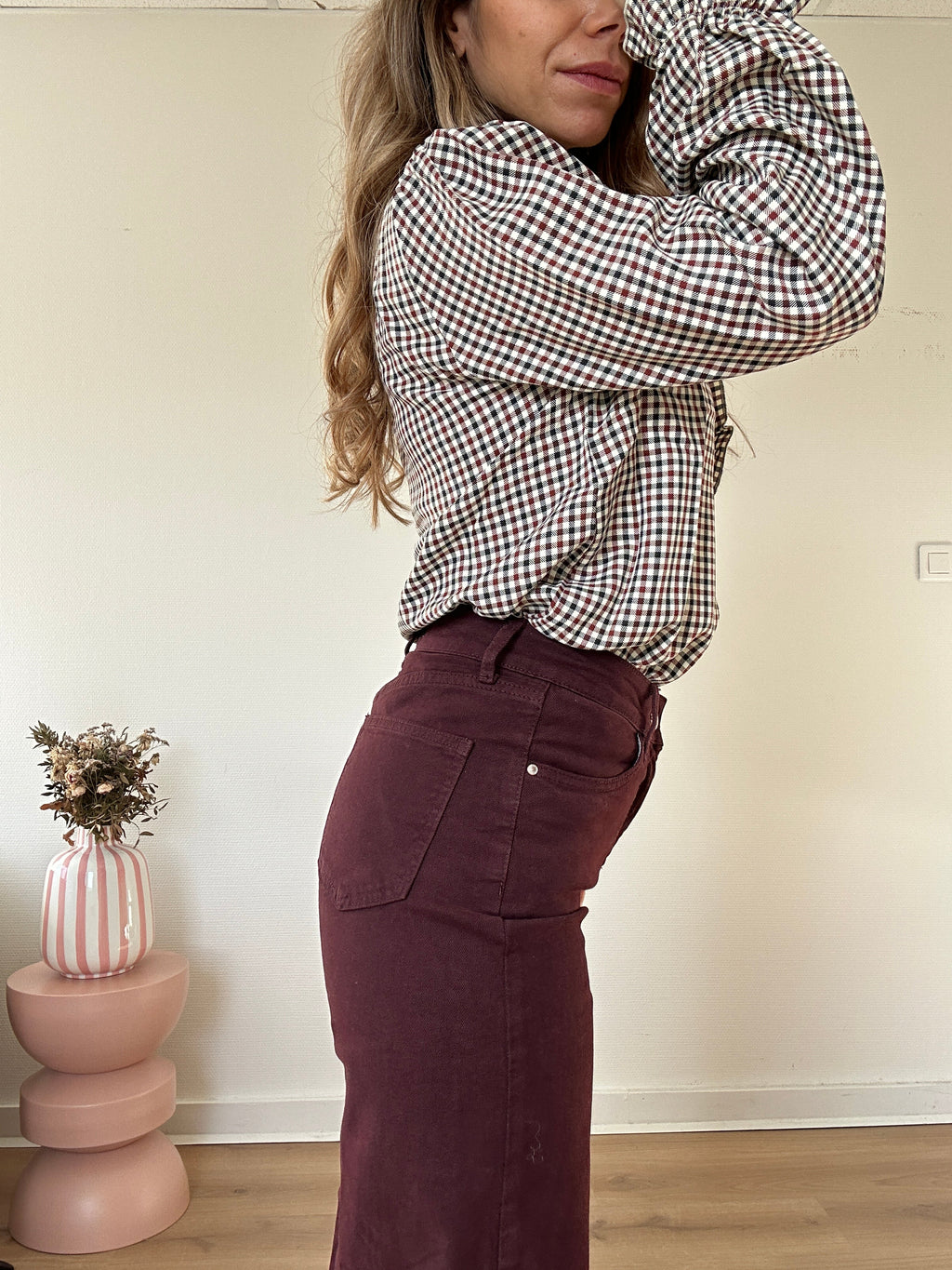 Windy Jeans Burgundy