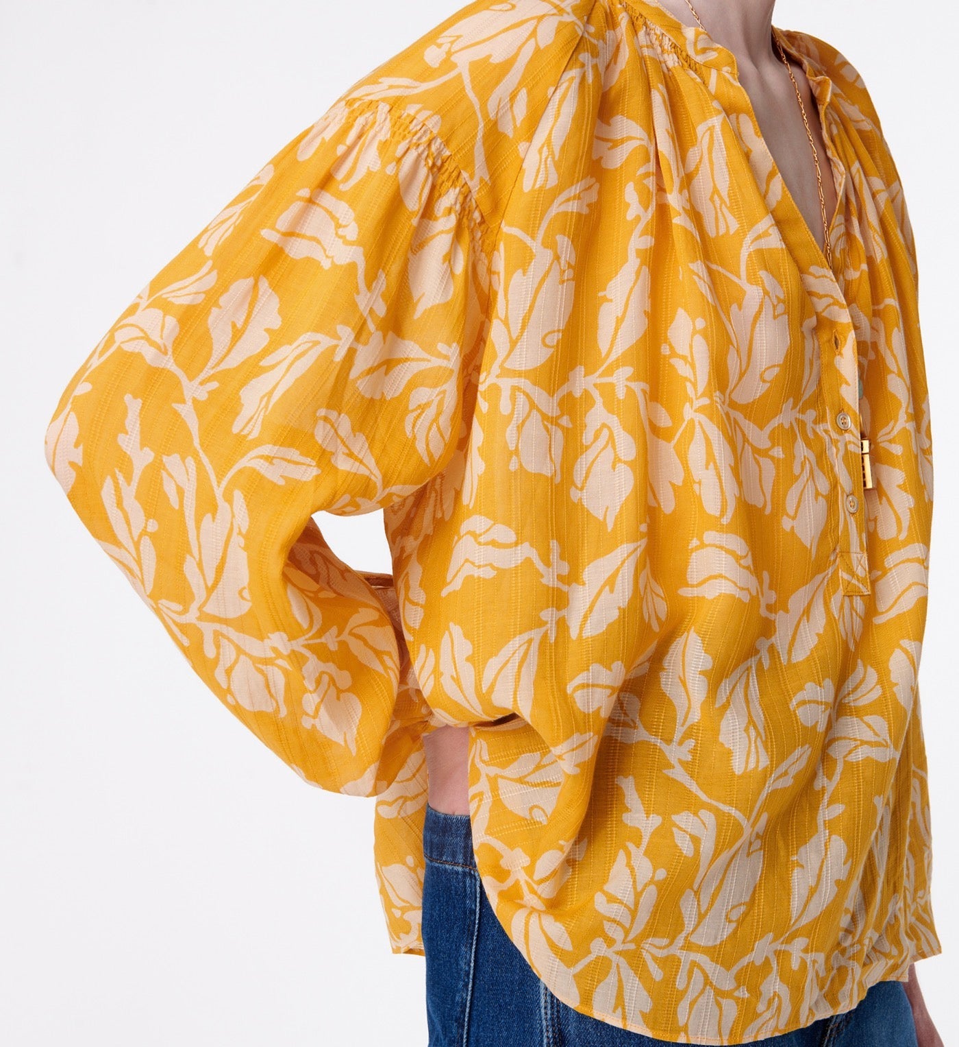 Vanessa Bruno - Blusa Nipoa - Amarillo Dorado