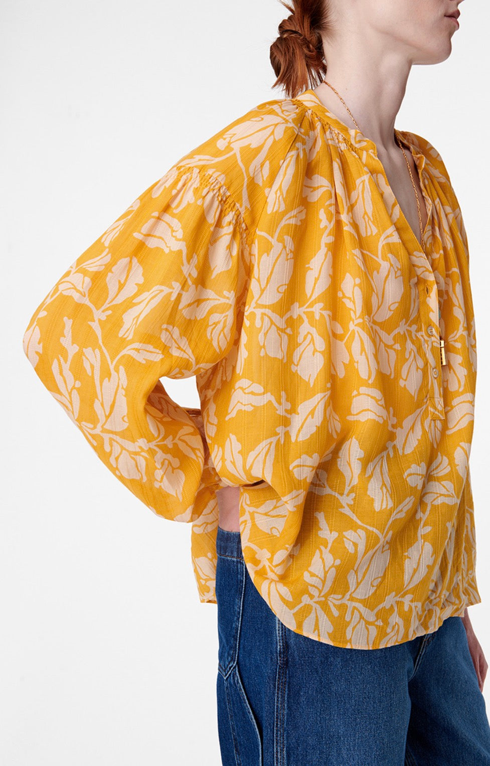 Vanessa Bruno - Blusa Nipoa - Amarillo Dorado