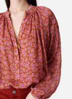 Vanessa Bruno - Blusa Nipoa - Rojo Rojizo