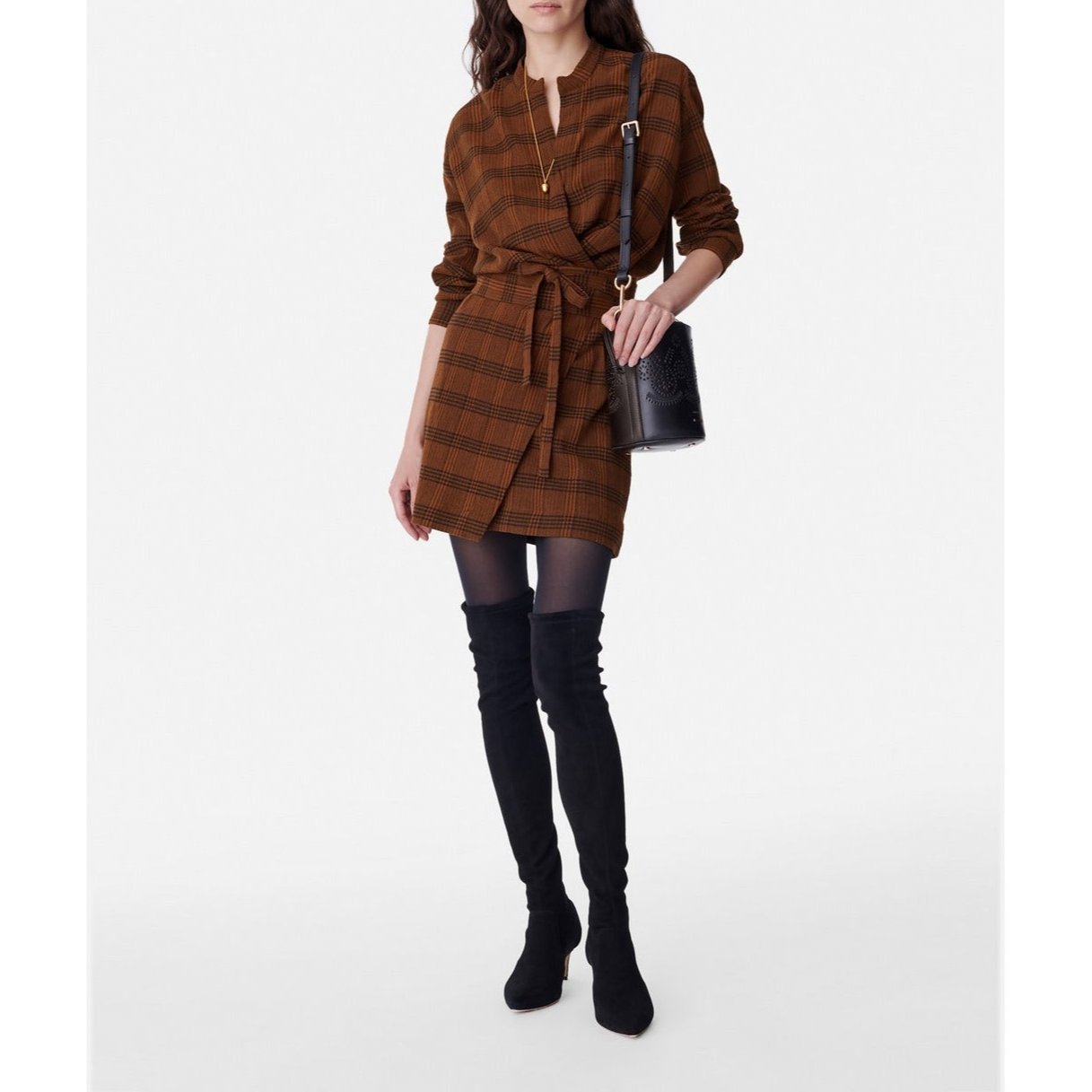 Vanessa Bruno - Vestido Blandine - Fallow y Negro
