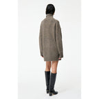 Robe Col Roule Florina - Taupe