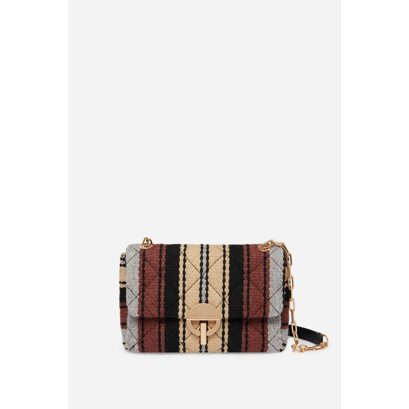 Vanessa Bruno - Bolso Moon de Lana - Multicolor/Biscuit