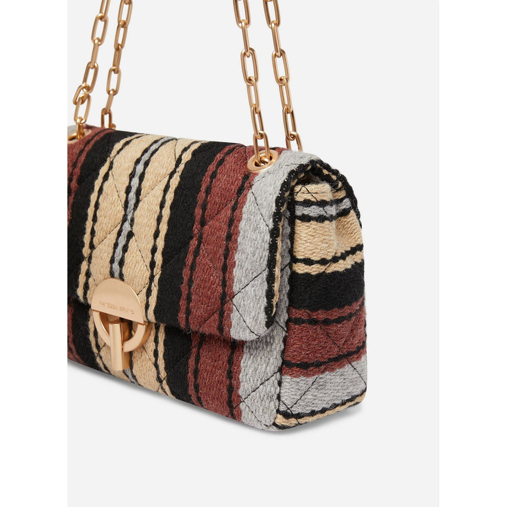 Vanessa Bruno - Bolso Moon de Lana - Multicolor/Biscuit