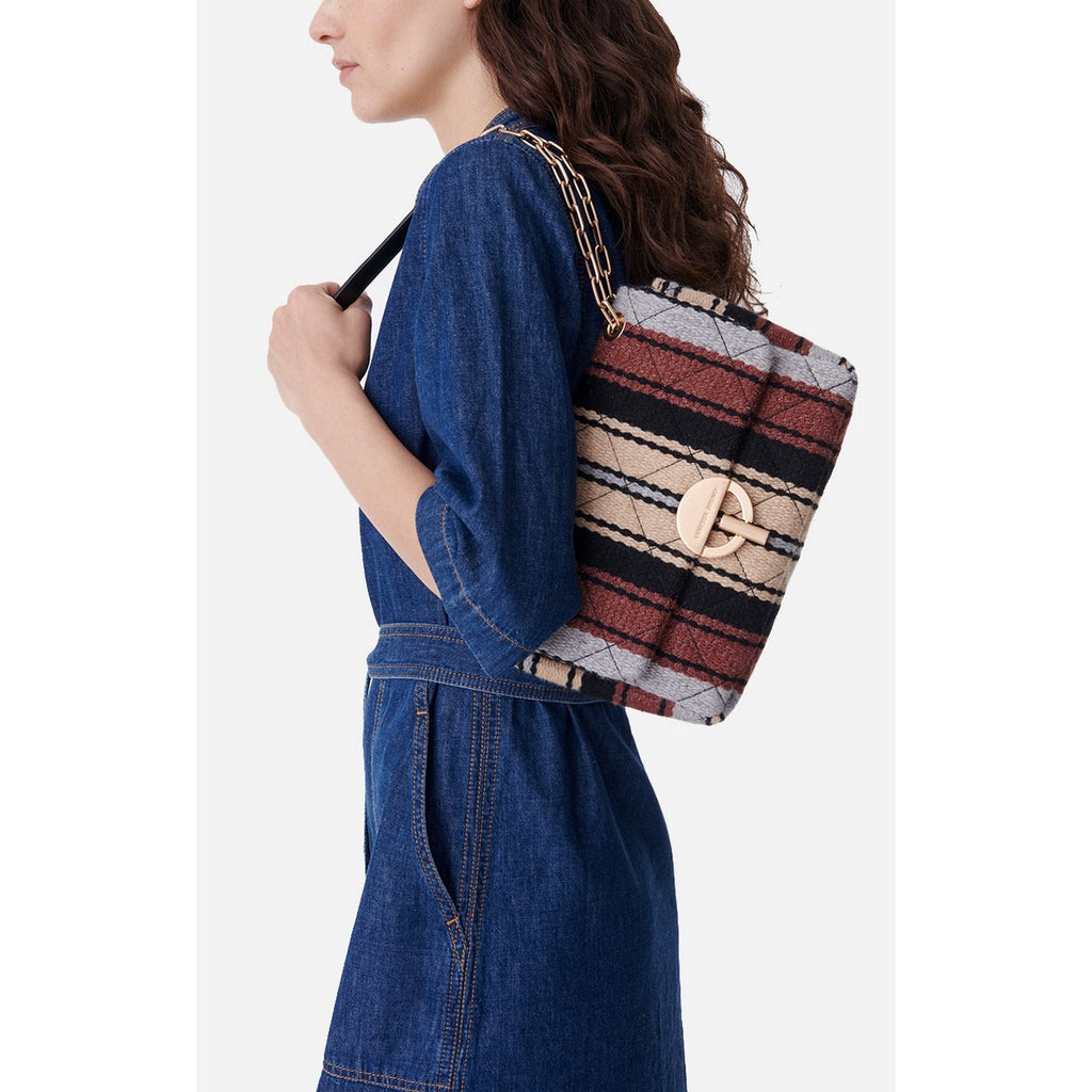 Vanessa Bruno - Bolso Moon de Lana - Multicolor/Biscuit