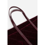Vanessa Bruno - L Quilted Velvet Tote - Aubergine