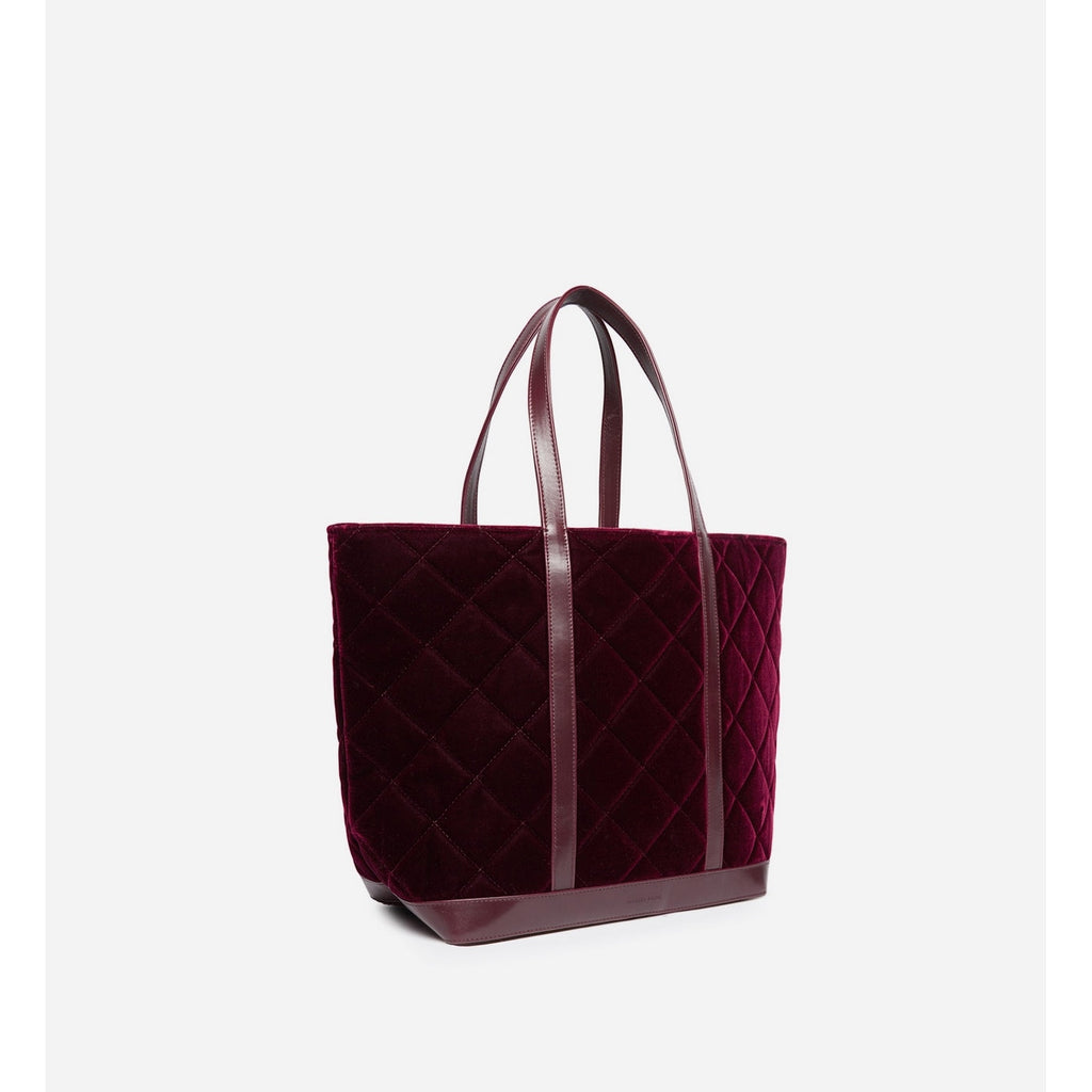 Vanessa Bruno - L Quilted Velvet Tote - Aubergine