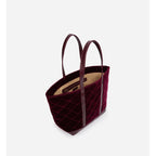 Vanessa Bruno - L Quilted Velvet Tote - Aubergine