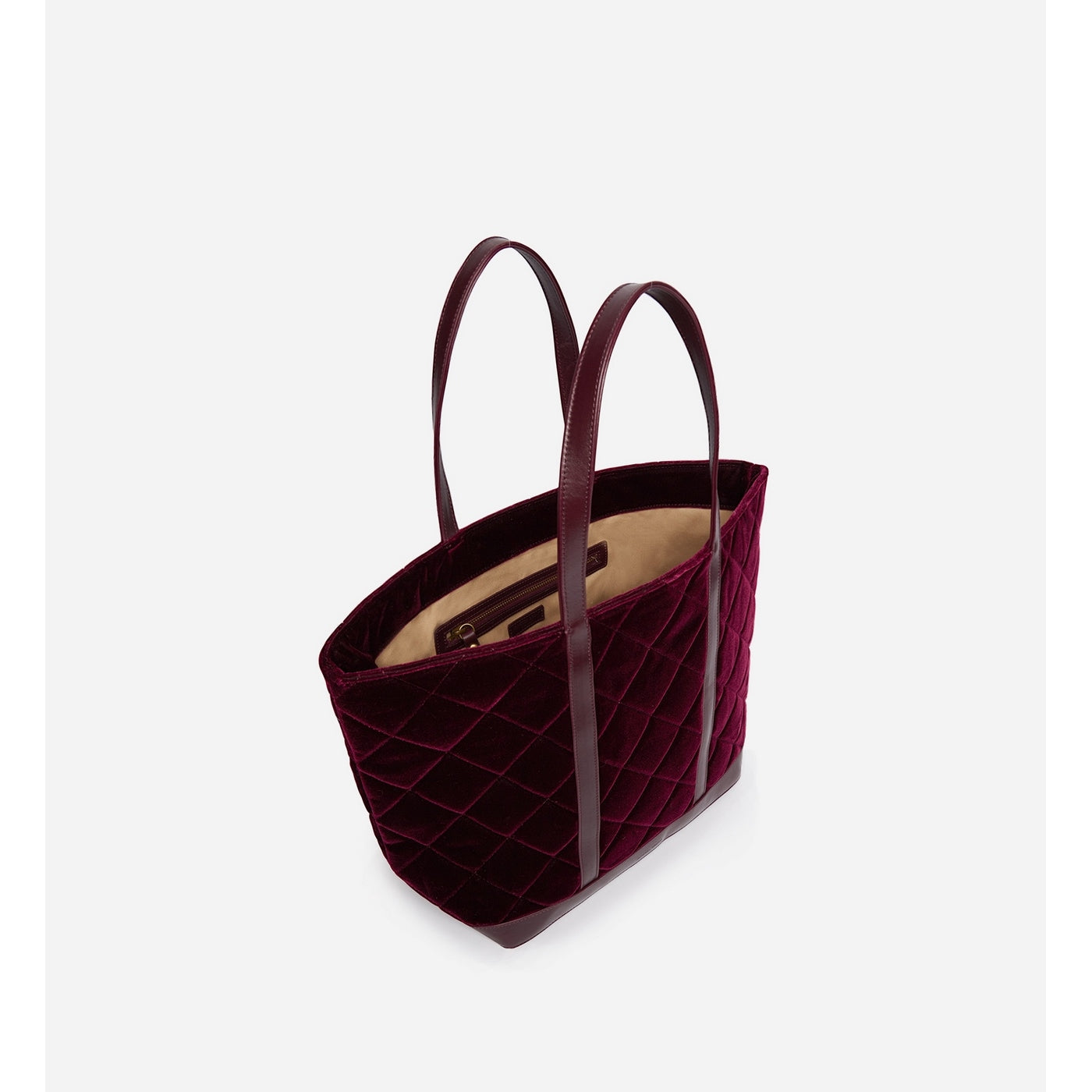 Vanessa Bruno - L Quilted Velvet Tote - Aubergine