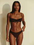 90'S Shiny Brown Panties