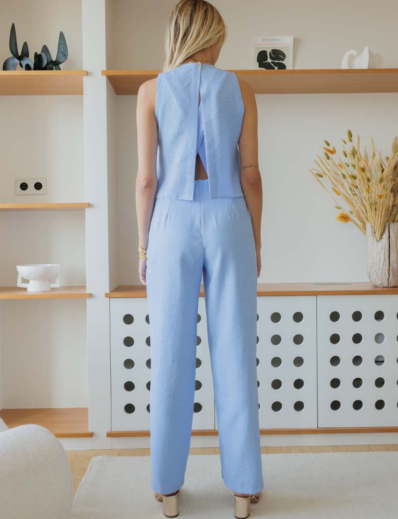 Sky Blue Jade Jumpsuit