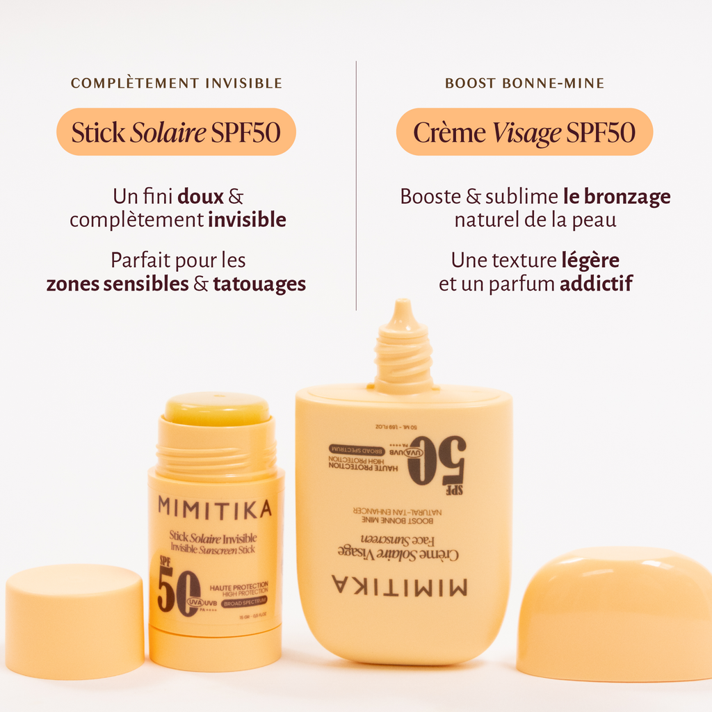 Duo Crème Visage SPF50 Et Stick Solaire SPF50