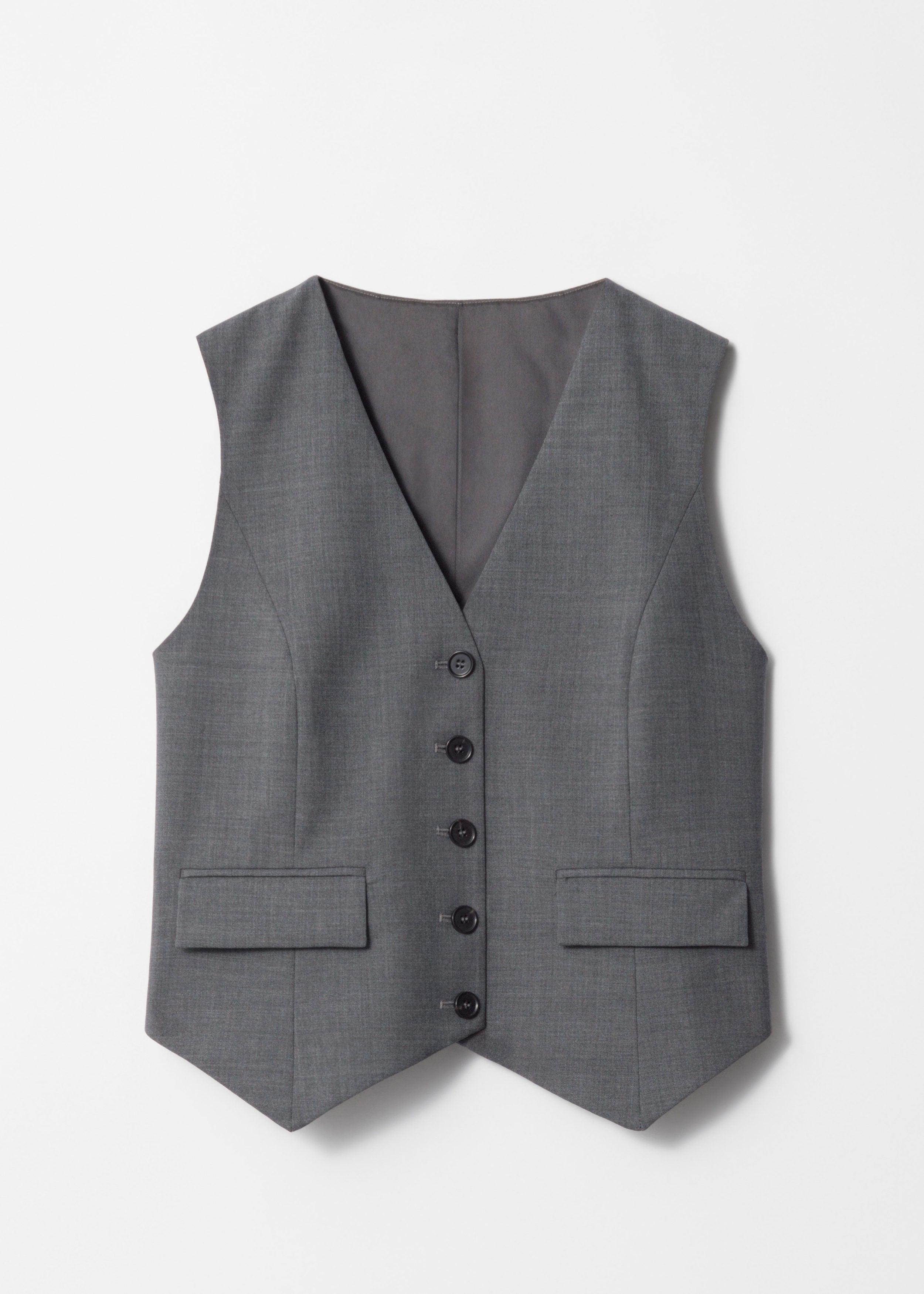 Blazer Es Alissa Waistcoat - Grey - Women