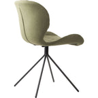 Omg - Juego de 2 sillas de comedor - Tela - Verde