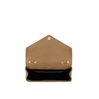 Saint Laurent - Bolso de hombro Loulou grande - Mujeres - Beige
