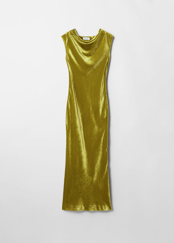 Robe En Velours Vert Dress X Charlie