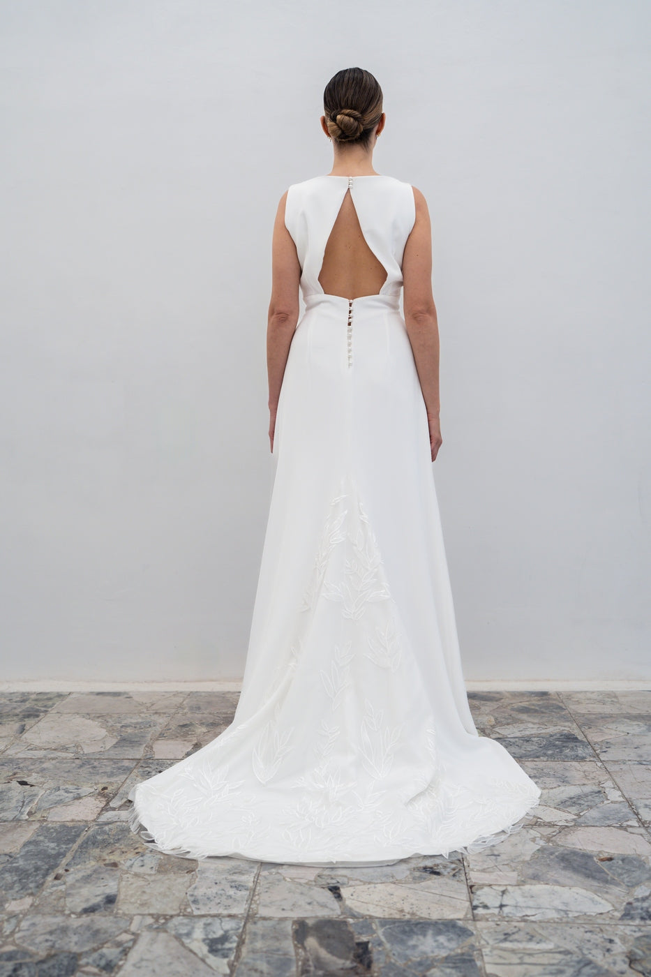 Robe De Mariée Opale Petite Ceinture - Blanc Soie