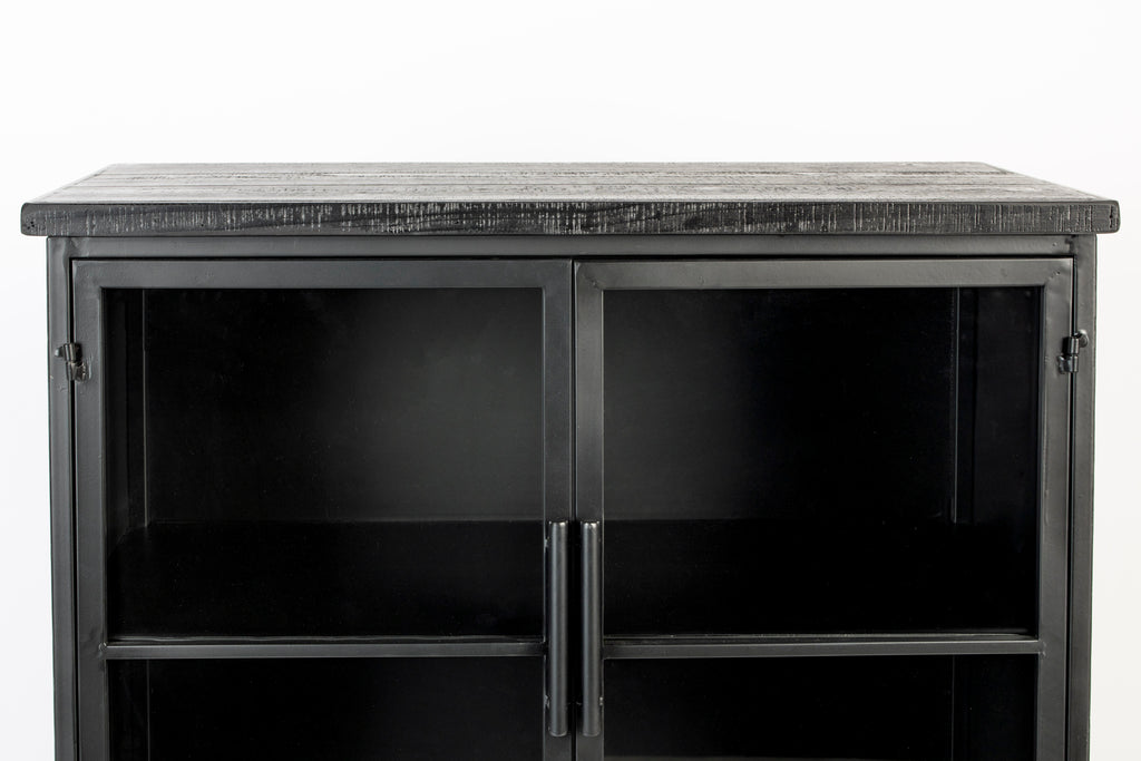 Ferre L - Wardrobe - Fir veneer - Black