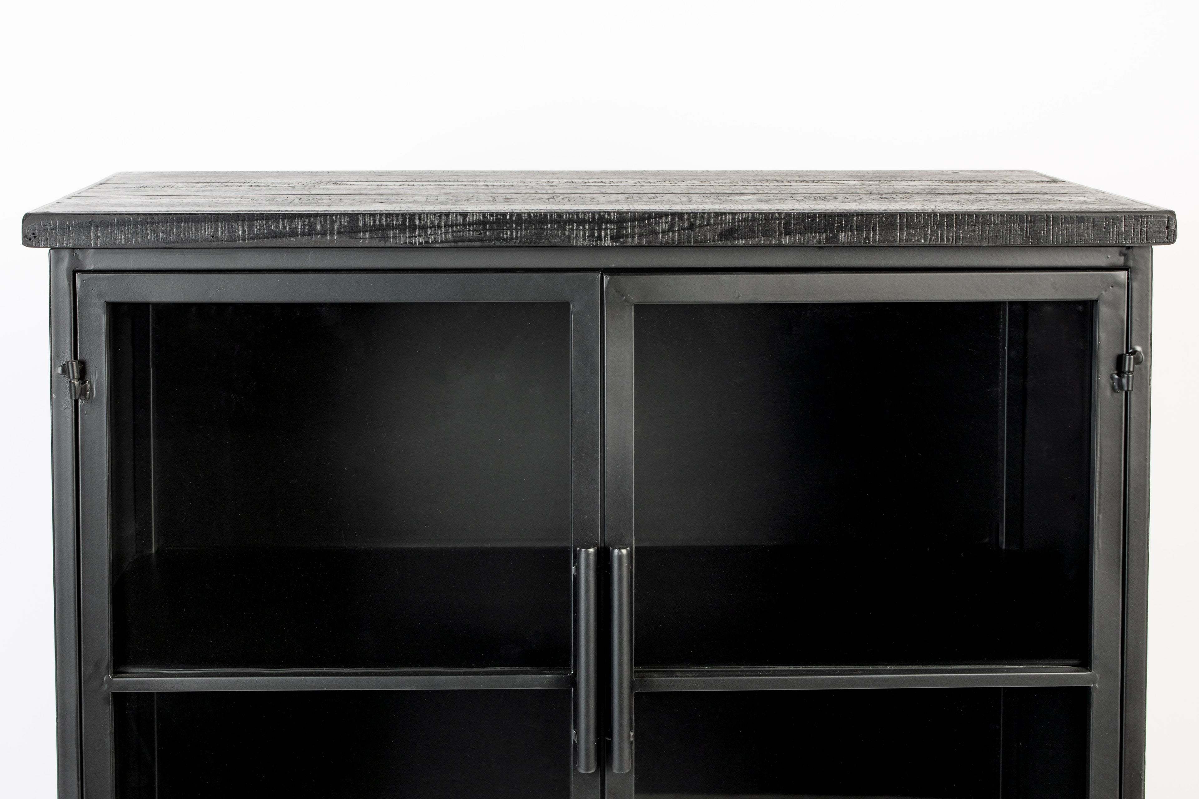 Ferre L - Wardrobe - Fir veneer - Black