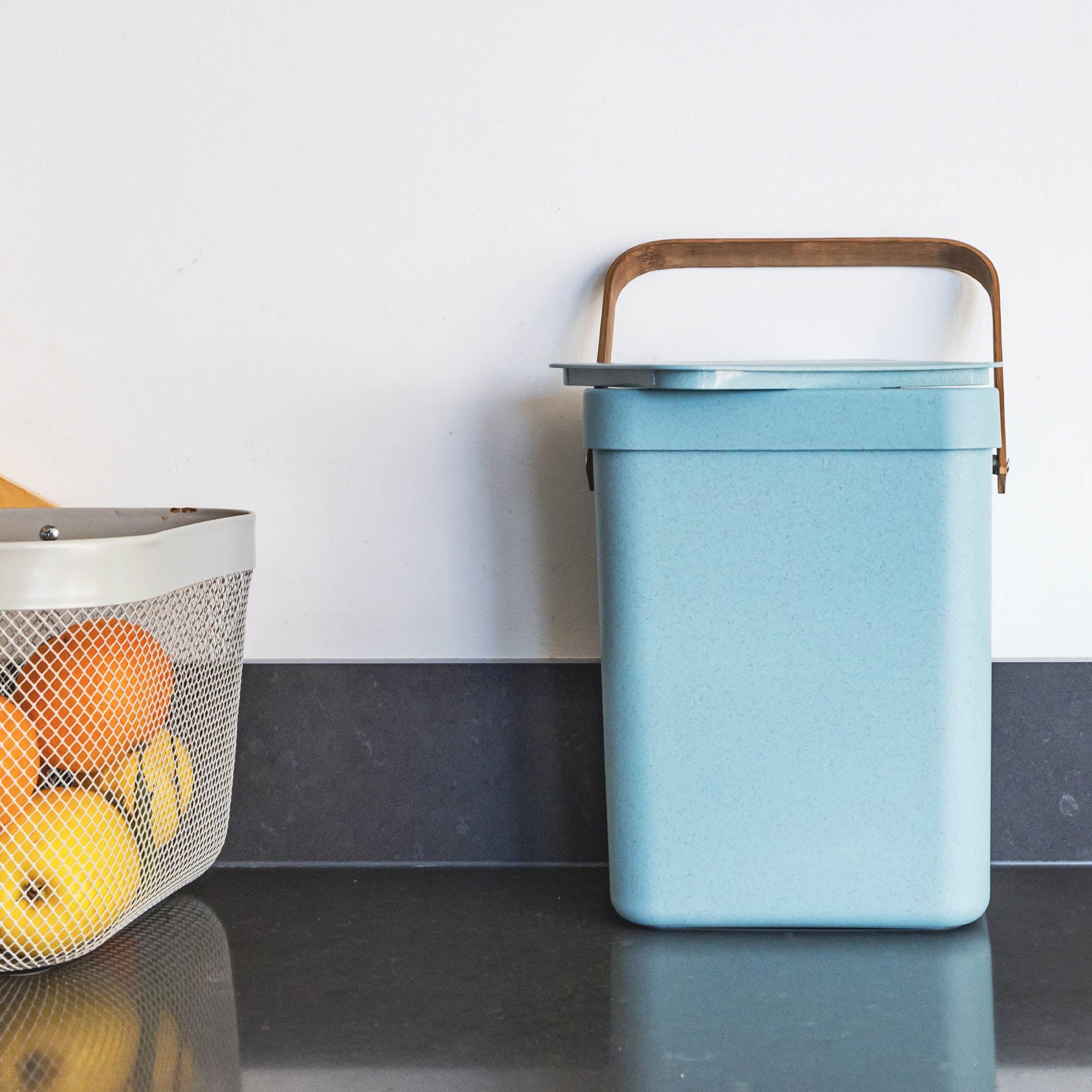 Boden - 5L Tabletop Compost Bin - Recycled Plastic - Blue