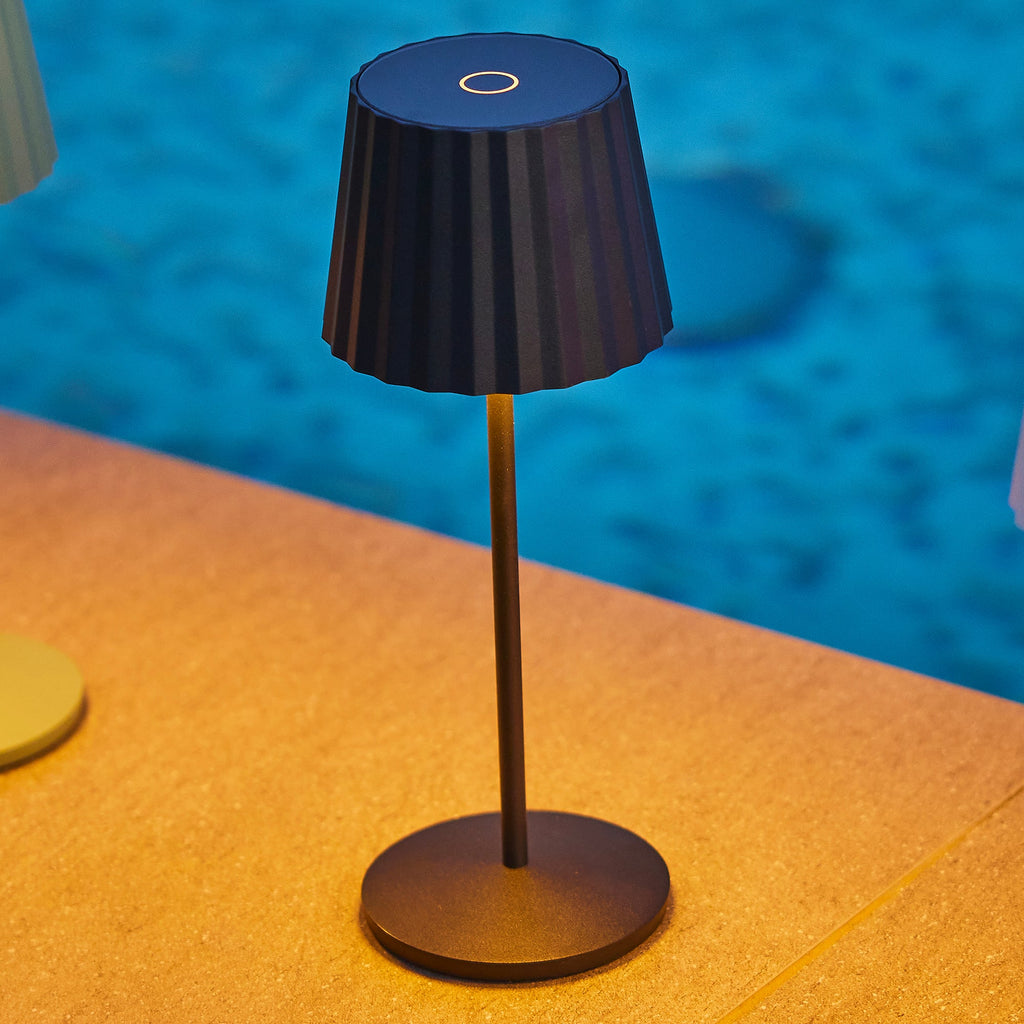 Abby - Wireless Table Lamp - Steel - Black