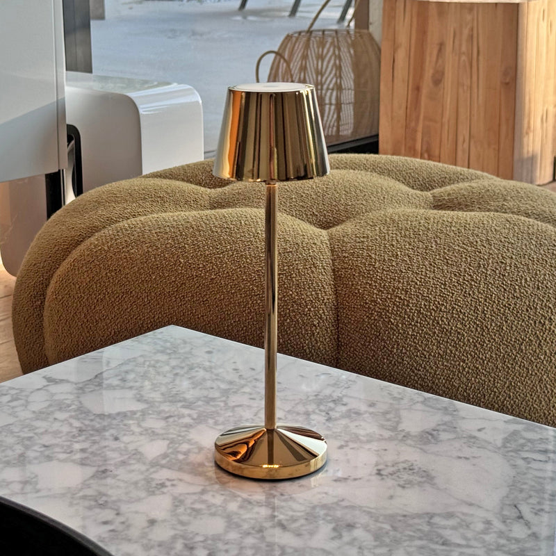Emily - Cordless Table Lamp - Steel - Gold