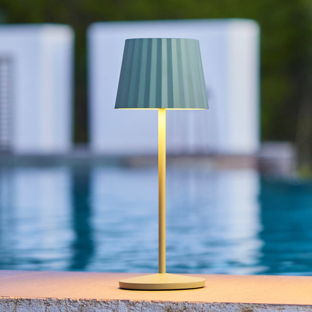 Abby - Wireless Table Lamp - Steel - Green