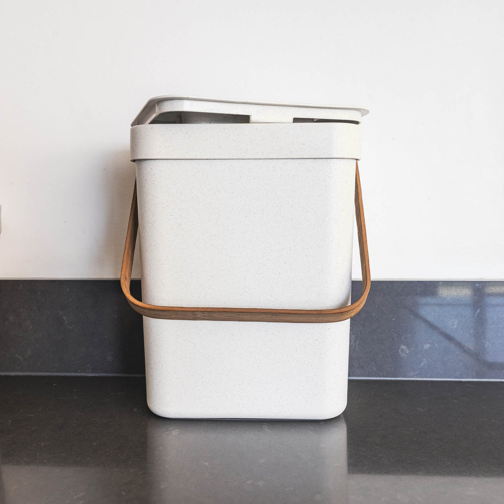 Boden - 5L Tabletop Compost Bin - Recycled Plastic - White