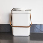 Boden - 5L Tabletop Compost Bin - Recycled Plastic - White