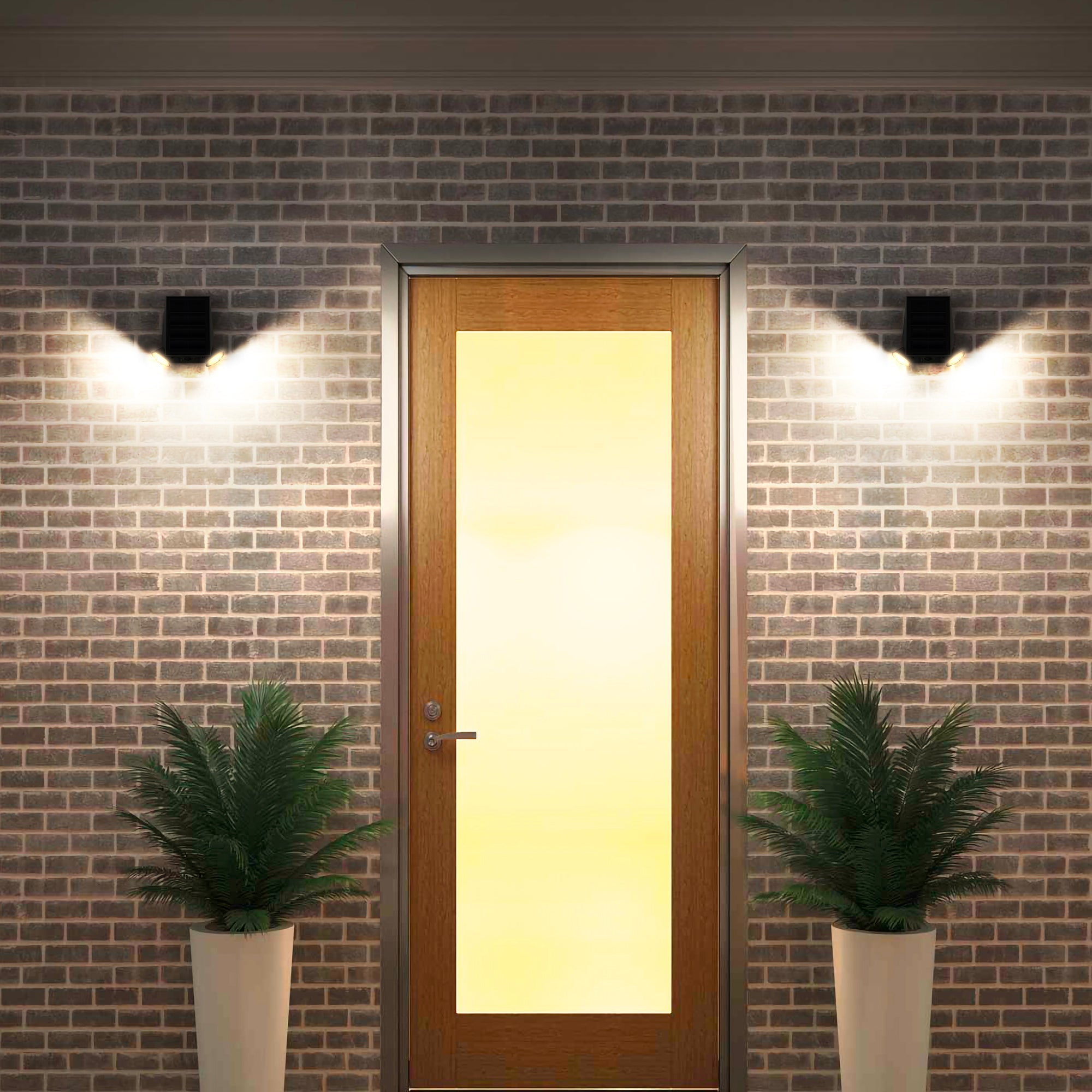 Striker - Solar Wall Light - Plastic - Black