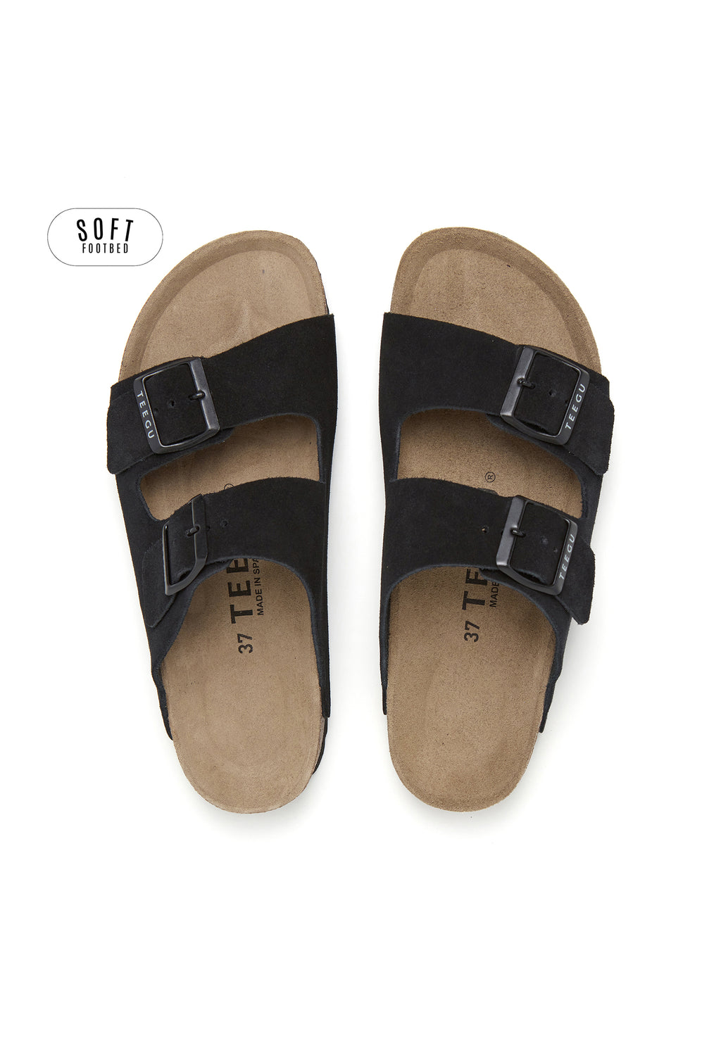 Planta Soft Sandals - Black