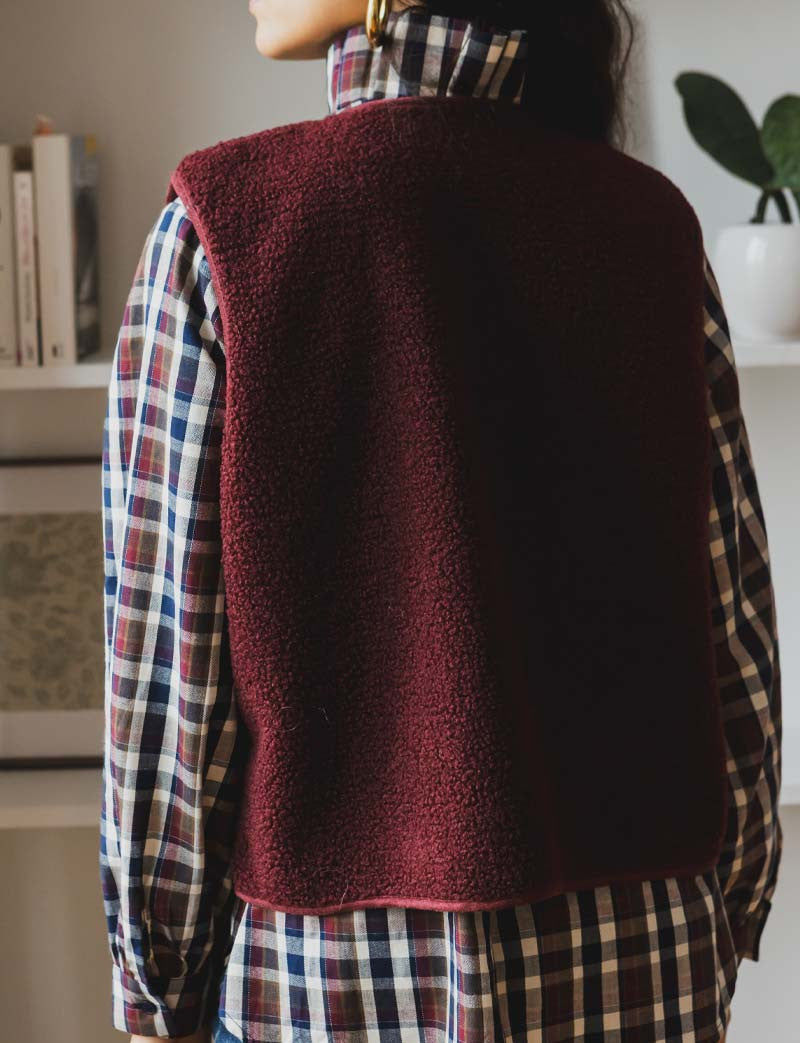 Burgundy Lako Waistcoat